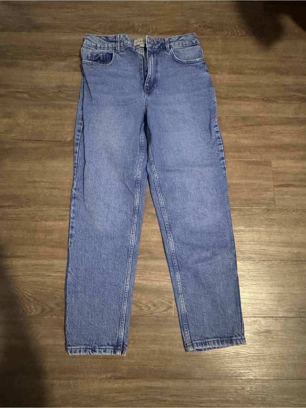 New Look High-Rise Jeans in Light Blue Denim